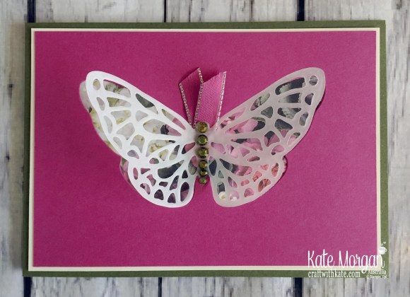 Springtime Impressions, Petal Promenade DSP Stampin Up 2018 Butterfly by Kate Morgan Australia