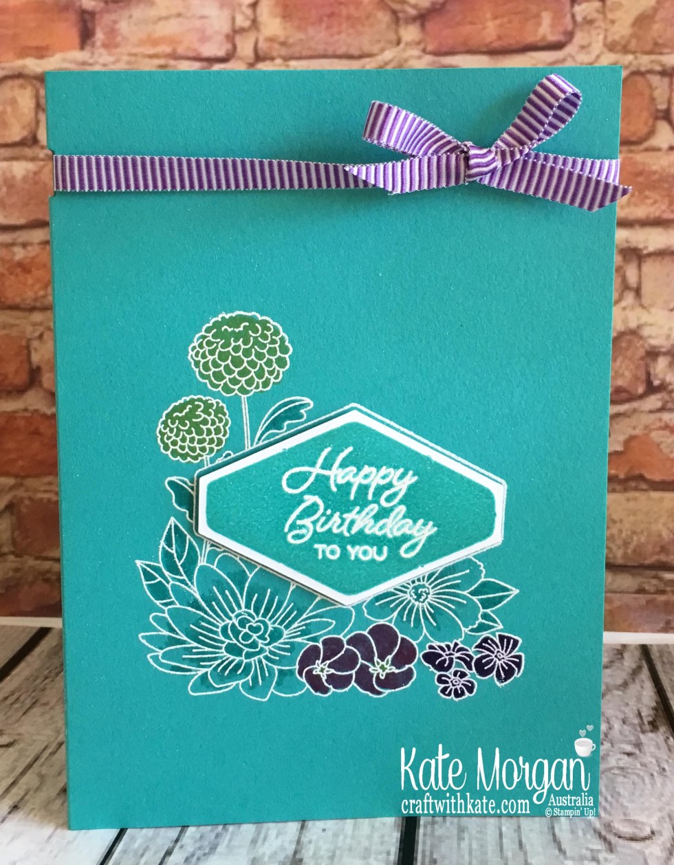 Accented Blooms Birthday card Stampin Up by Kate Morgan, Australia 2018.jpg