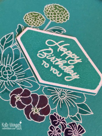 Accented Blooms Birthday card, Stampin Up by Kate Morgan, Australia 2018