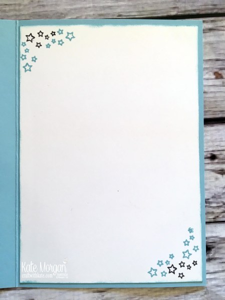 Best Bunny Baby Boy card by Kate Morgan, Stampin Up Australia 2018 inside