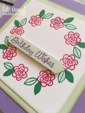 Varied Vases Wreath using Stamparatus Template Stampin Up Feminine Card by Kate Morgan, Australia, 2018