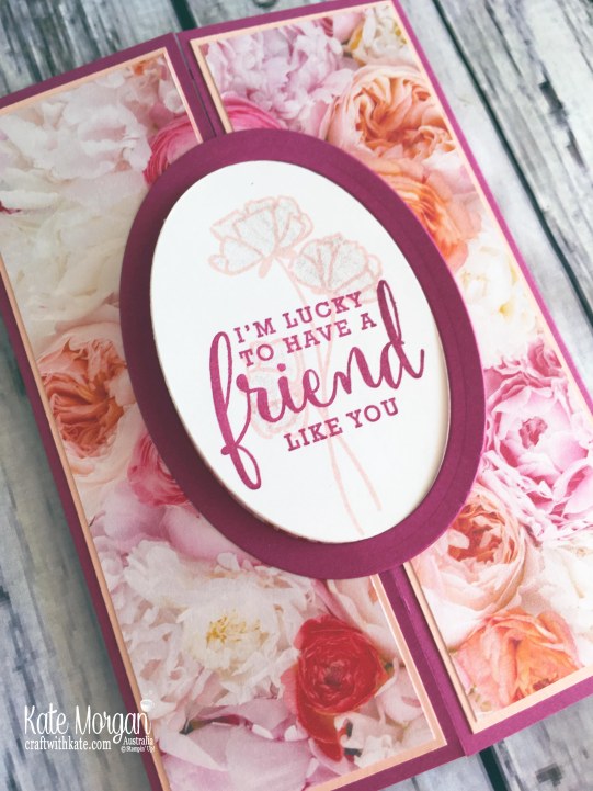 Petal Promenade DSP with Share What You Love by Kate Morgan, Stampin Up Australia.