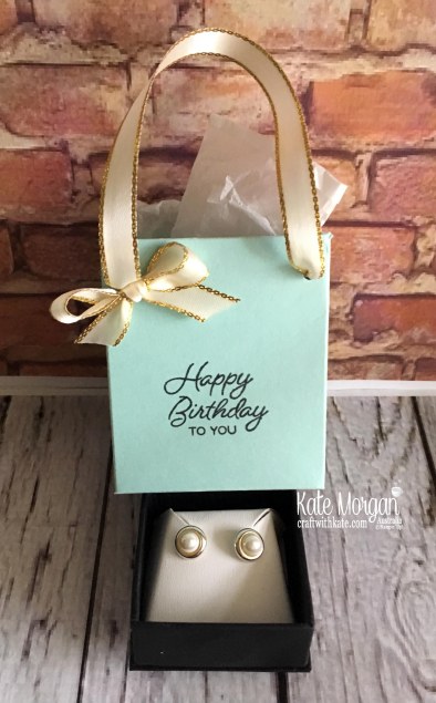 Tiffany style gift bag for 40th birthday by Kate Morgan, Independent Demonstrator, Australia
