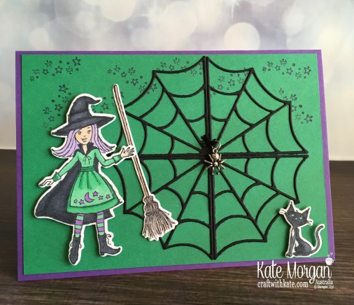 Colouring In Blog Hop with Cauldron Bubble by Kate Morgan, Stampin Up Australia