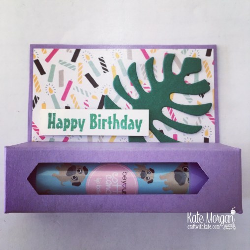Lip Balm Holder for Happy Birthday Gifts by Kate Morgan, Stampin Up Australia 2018.JPG