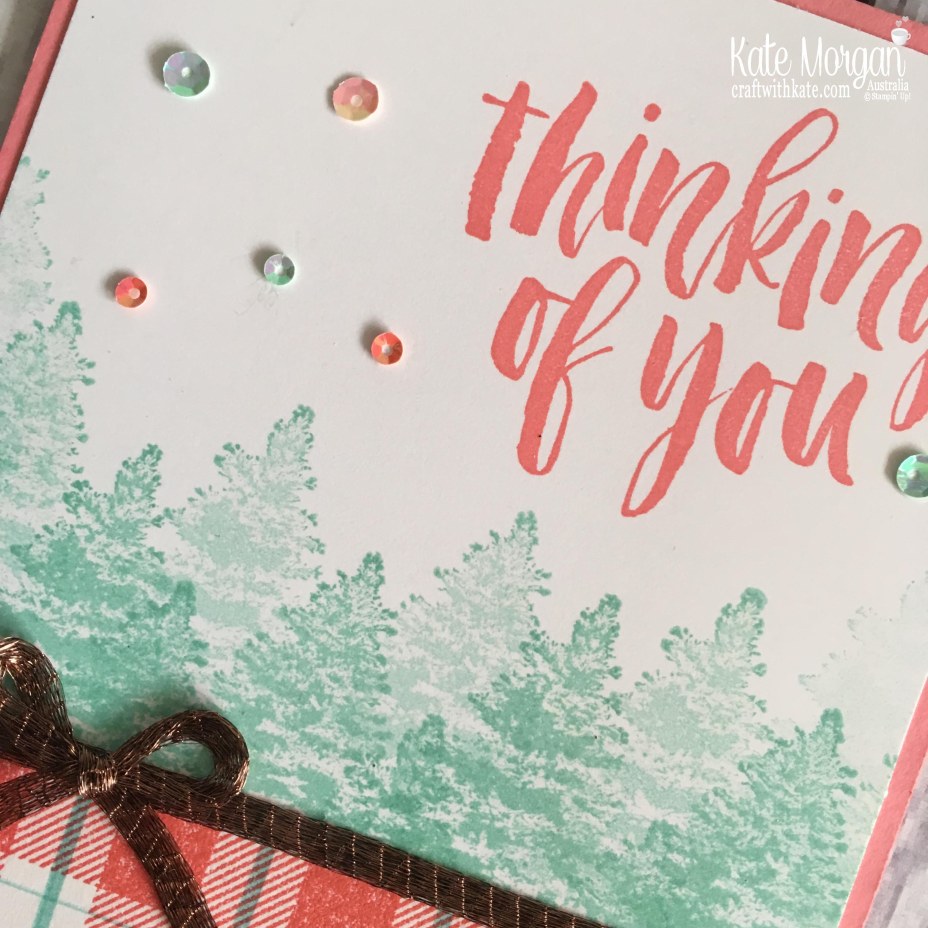 Colour Creations Blog Hop using Flirty Flamingo, Buffalo Check & Rooted in Nature by Kate Morgan, Stampin Up, Australia.JPG