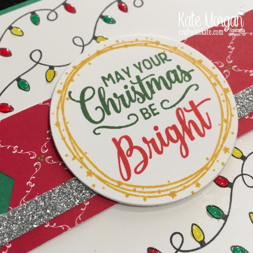 Christmas card using Stampin Ups Making Christmas Bright Bundle by Kate Morgan, Australia. Holiday catalogue 2018..JPG