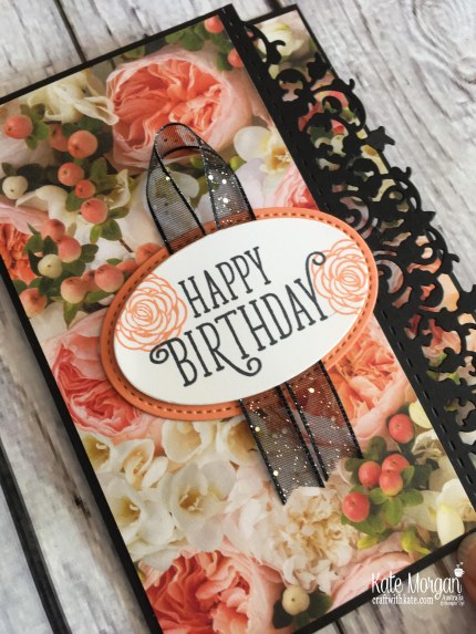 Colour Creations Blog Hop Grapefruit Grove using Stampin Up Petal Promenade DSP & Happy Birthday Gorgeous by Kate Morgan, Australia 2018