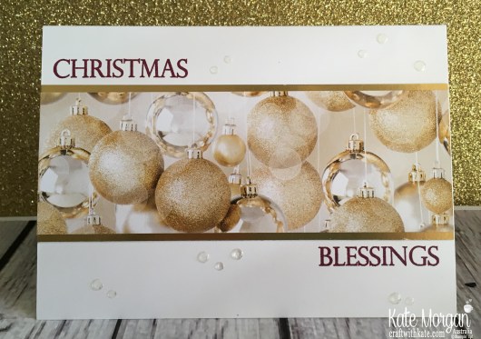 Merry Christmas to All & All is Bright DSP handmade card by Kate Morgan, Stampin Up Australia Holiday catalogue 2018.