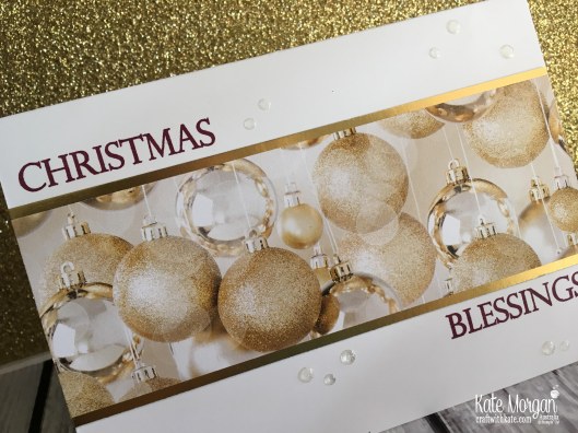 Merry Christmas to All & All is Bright DSP handmade card by Kate Morgan, Stampin Up Australia Holiday catalogue 2018.JPG