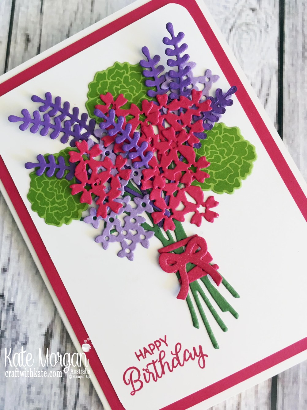 Beautiful Bouquet for Lovely Lipstick Colour Creations Blog Hop by Kate Morgan, Stampin Up Australia 2018.JPG