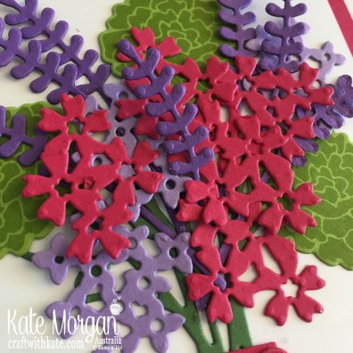 Beautiful Bouquet for Lovely Lipstick Colour Creations Blog Hop by Kate Morgan, Stampin Up, Australia