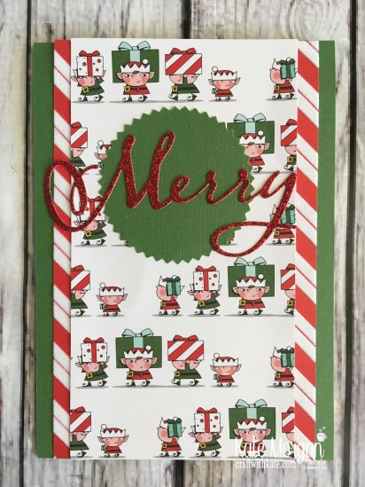 Santas Workshop Stampin Up by Kate Morgan, Australia 2018.