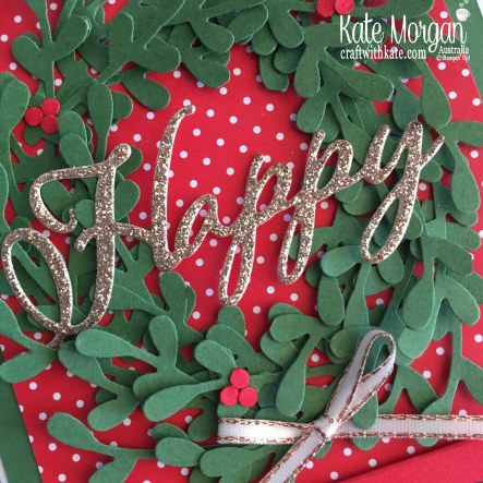 Sprig Christmas Wreath by Kate Morgan Stampin Up Australia 2018.