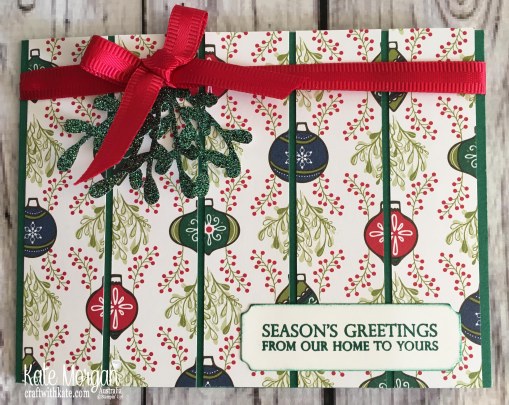 Under the Mistletoe DSP Stampin Up Christmas 2018 by Kate Morgan, Australia