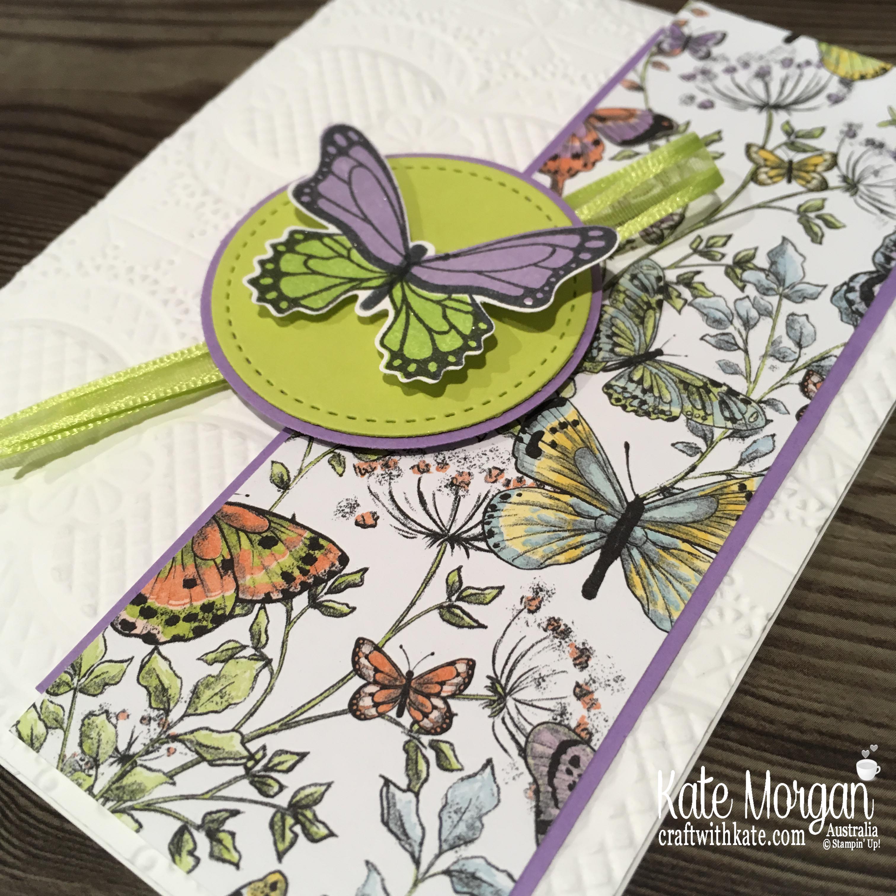 Butterfly Gala & Botantical Butterfly DSP Stampin Up Occasions, Saleabration by Kate Morgan, Australia 2019.