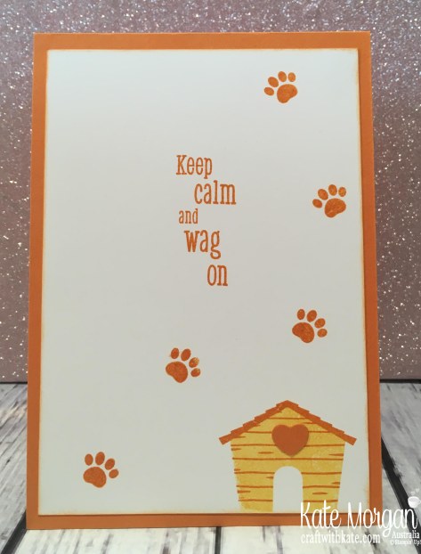 Happy Tails Dog Stampin Up Sponging by Kate Morgan Australia inside