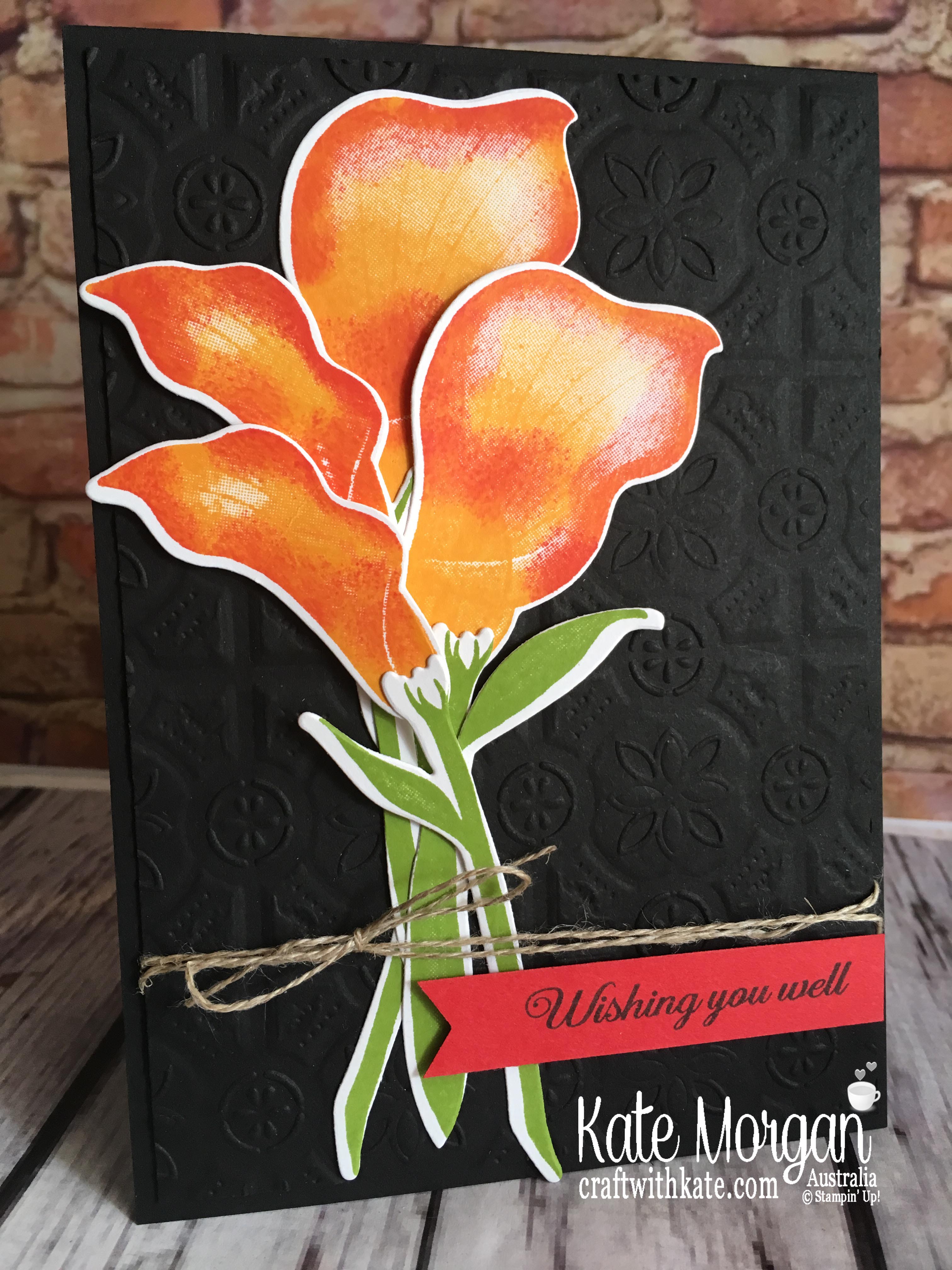 Lasting Lily Stampin Up Saleabration 2019 Colour Creations Blog Hop by Kate Morgan Australia