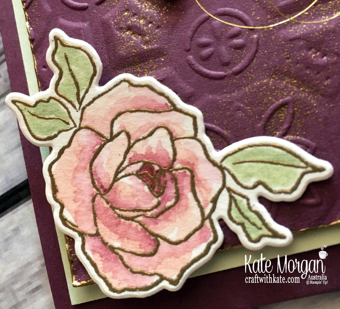 Mother's Day Card using Stampin' Up Tea Together, Watercolouring by Kate Morgan, Australia..JPG