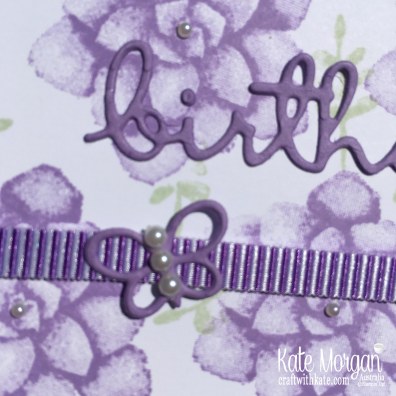 Painted Seasons Feminine birthday card by Kate Morgan, Stampin Up Australia.