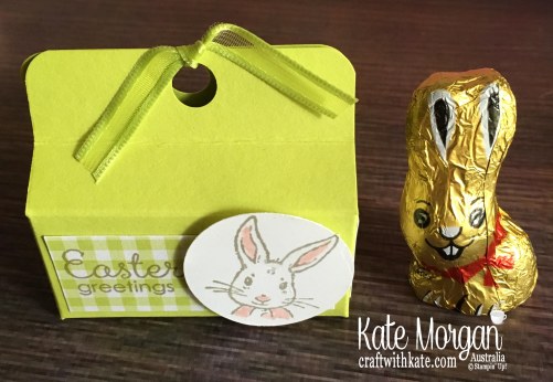 Easter Treat Box with Fable Friends Occasions 2019 by Kate Morgan Stampin Up Australia.