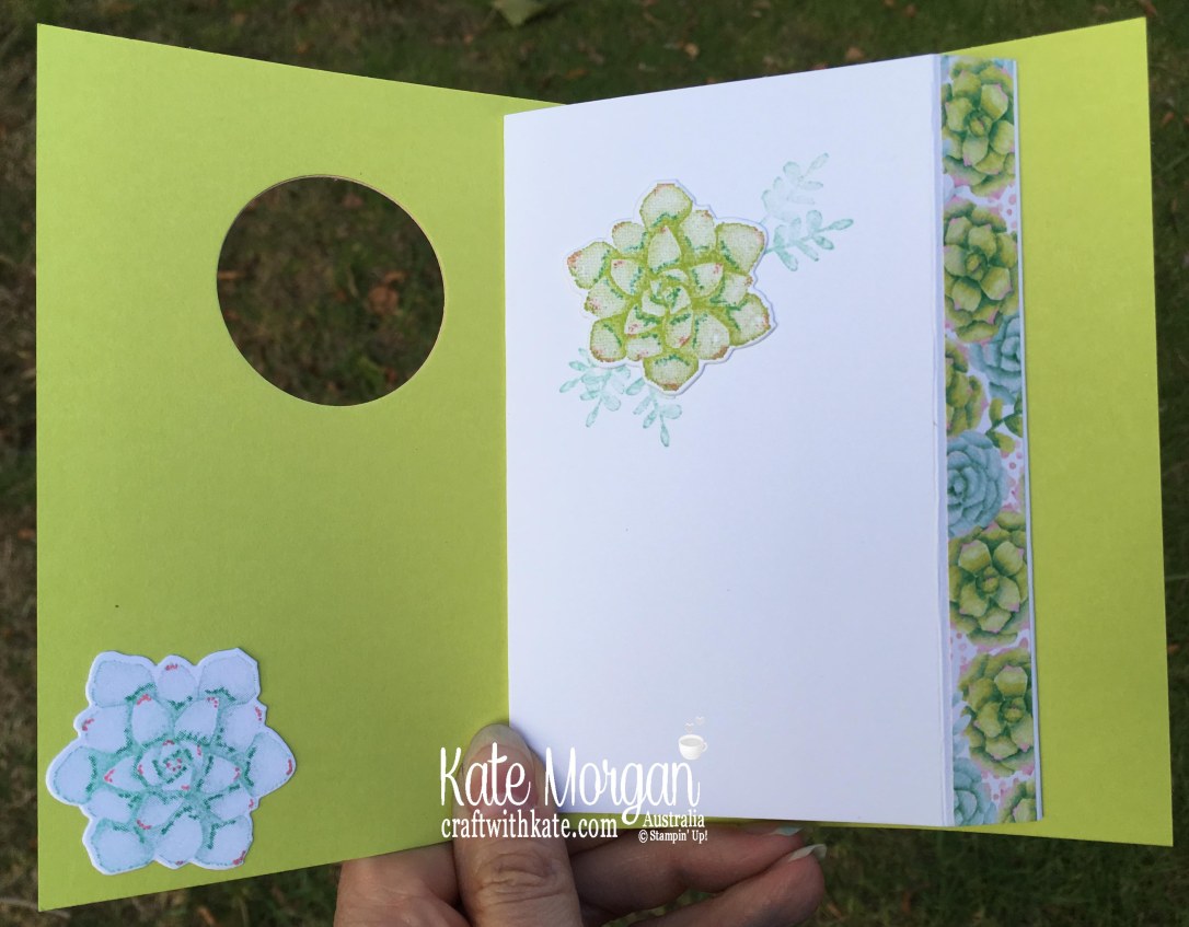 Thanks card with Stampin Up Painted Seasons Bundle, Well Said, Well Written by Kate Morgan, Australia, Occasions 2019.