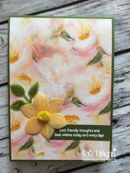 Floral Essence Perrenial Flower by Kate Morgan Stampin Up Australia 2019 yellow