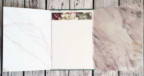 Love What You Do ith Petal Promenade Fancy Fold card by Kate Morgan Stampin Up Australia 2019 open