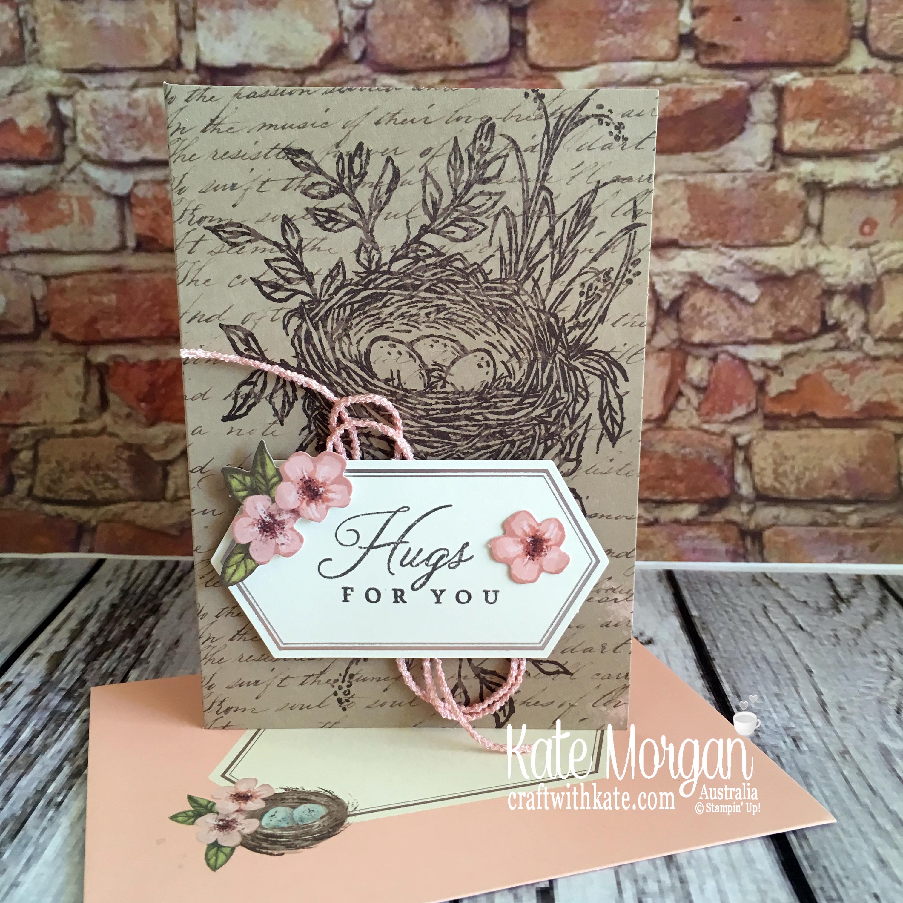 Paper Pumpkin Hugs from Shelli May 2019 by Kate Morgan Stampin Up Australia..