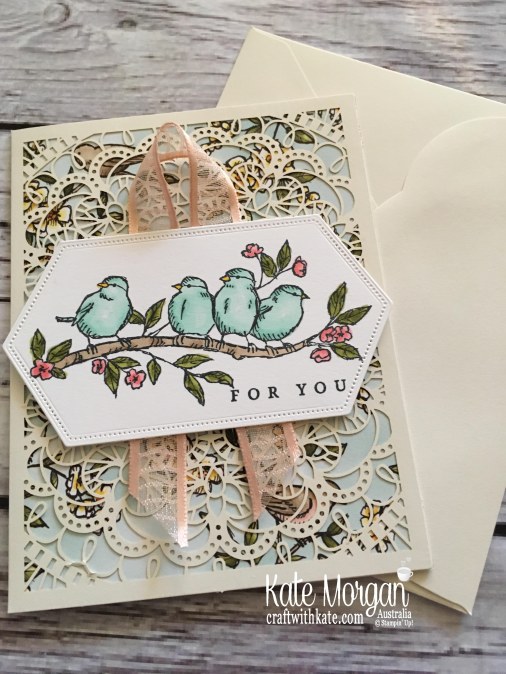 Bird Ballad Suite &amp; Laser Cut Tin, Stampin Up Australia by Kate Morgan
