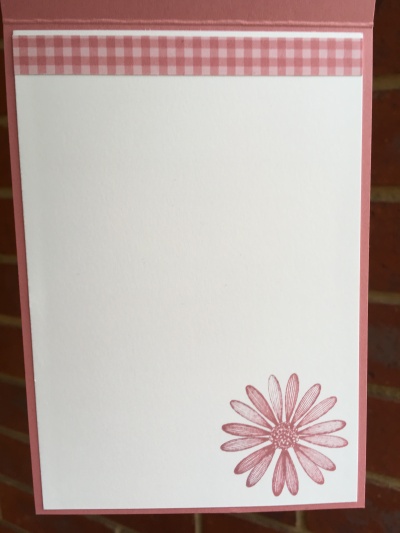 Daisy Lane in Rococo Rose Stampin Up Australia by Kate Morgan inside