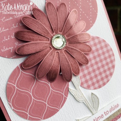Daisy Lane in Rococo Rose Stampin Up Australia by Kate Morgan.