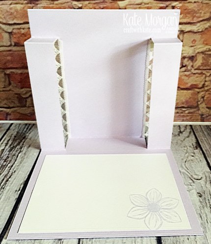 Floral Essence in Purple Posy handmade card, Stampin Up Australia by Kate Morgan inside