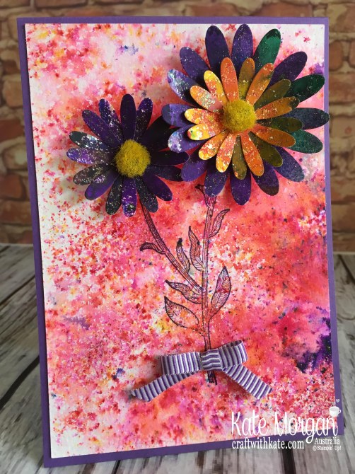 Daisy Lane stamp set & Pigment Sprinkles, Stampin Up Australia by Kate Morgan 2019