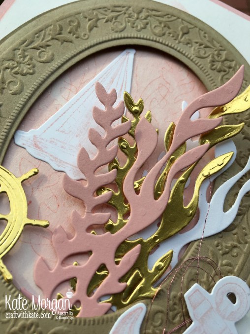 Feminine Handmade card using Stampin Up Sailing Home Bundle for #CI58 by Kate Morgan, Australia 2019