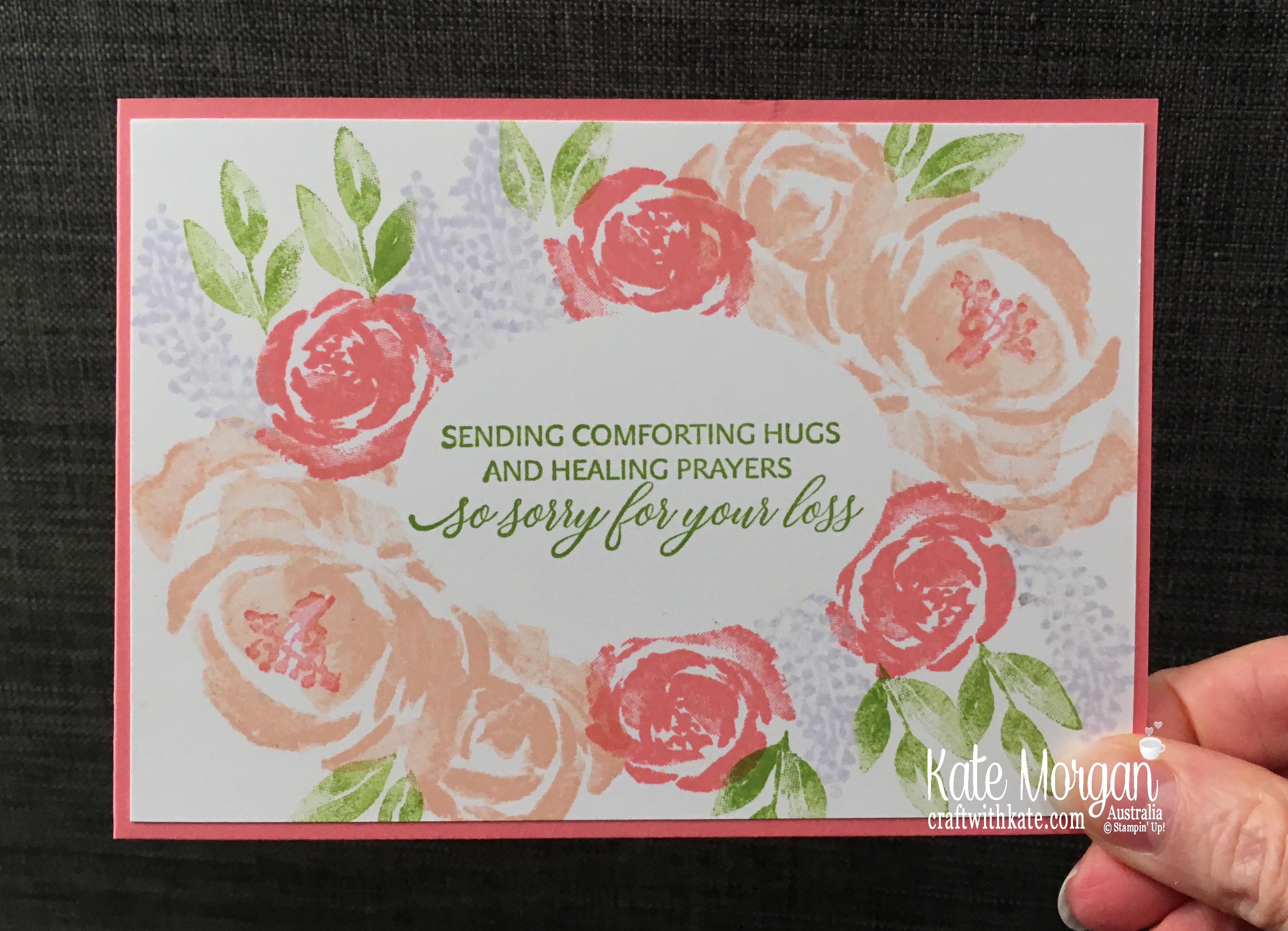 Simple Stamping using Stampin Up Beautiful Friendship & Kindness & Compassion by Kate Morgan, Australia 2019.