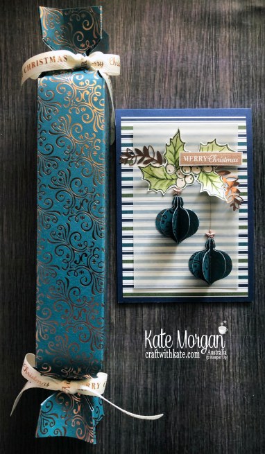 AWH Christmas Blog Hop 2019 using Stampin Up Brightly Gleaming Suite by Kate Morgan, Australia..JPG