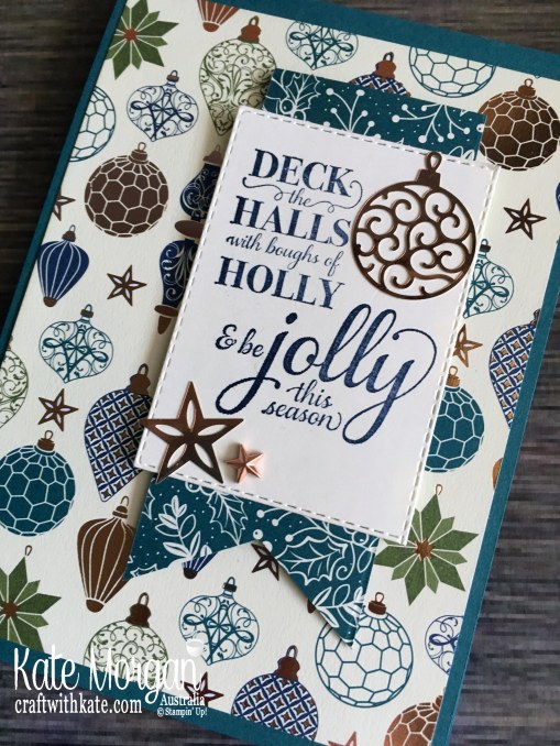 Christmas card 2019 using Stampin Up Brightly Gleaming Suite by Kate Morgan Australia...JPG