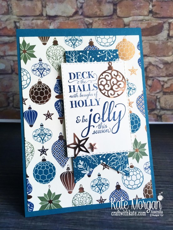 Christmas card 2019 using Stampin Up Brightly Gleaming Suite by Kate Morgan Australia.JPG