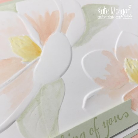 Magnolia Blooms watercolour, Stampin Up by Kate Morgan, Australia 2019.