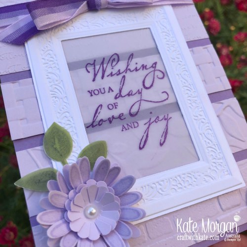 Blog Hop featuring Embossing folders using Stampin Up 2019 catalogue products by Kate Morgan Australia