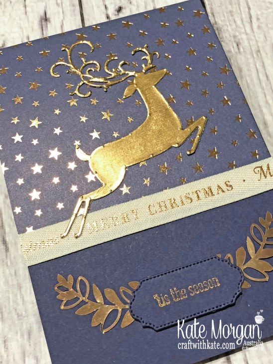 Brightly Gleaming with Dashing Deer, Stampin Up Holiday catalogue 2019 Art with Heart Christmas Blog Hop by Kate Morgan Australia