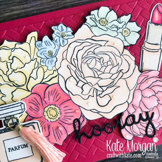 All Dressed Up & Breathtaking Bouquet stamps with Blends 2020 Mini by Kate Morgan, Australia