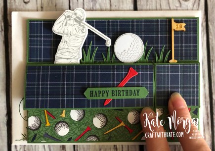 Masculine card using Stampin Up Clubhouse Golf by Kate Morgan Australia 2020