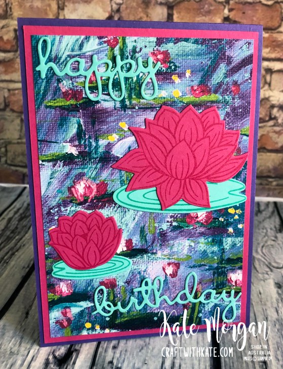 Lovely Lily Pad Stampin Up 2020 Saleabration by Kate Morgan, Australia 2