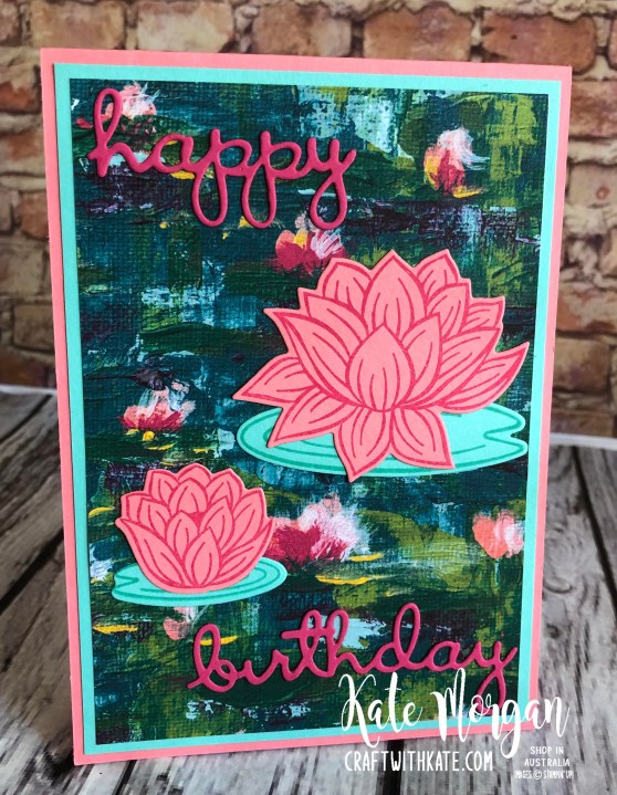 Lovely Lily Pad Stampin Up 2020 Saleabration by Kate Morgan, Australia 4
