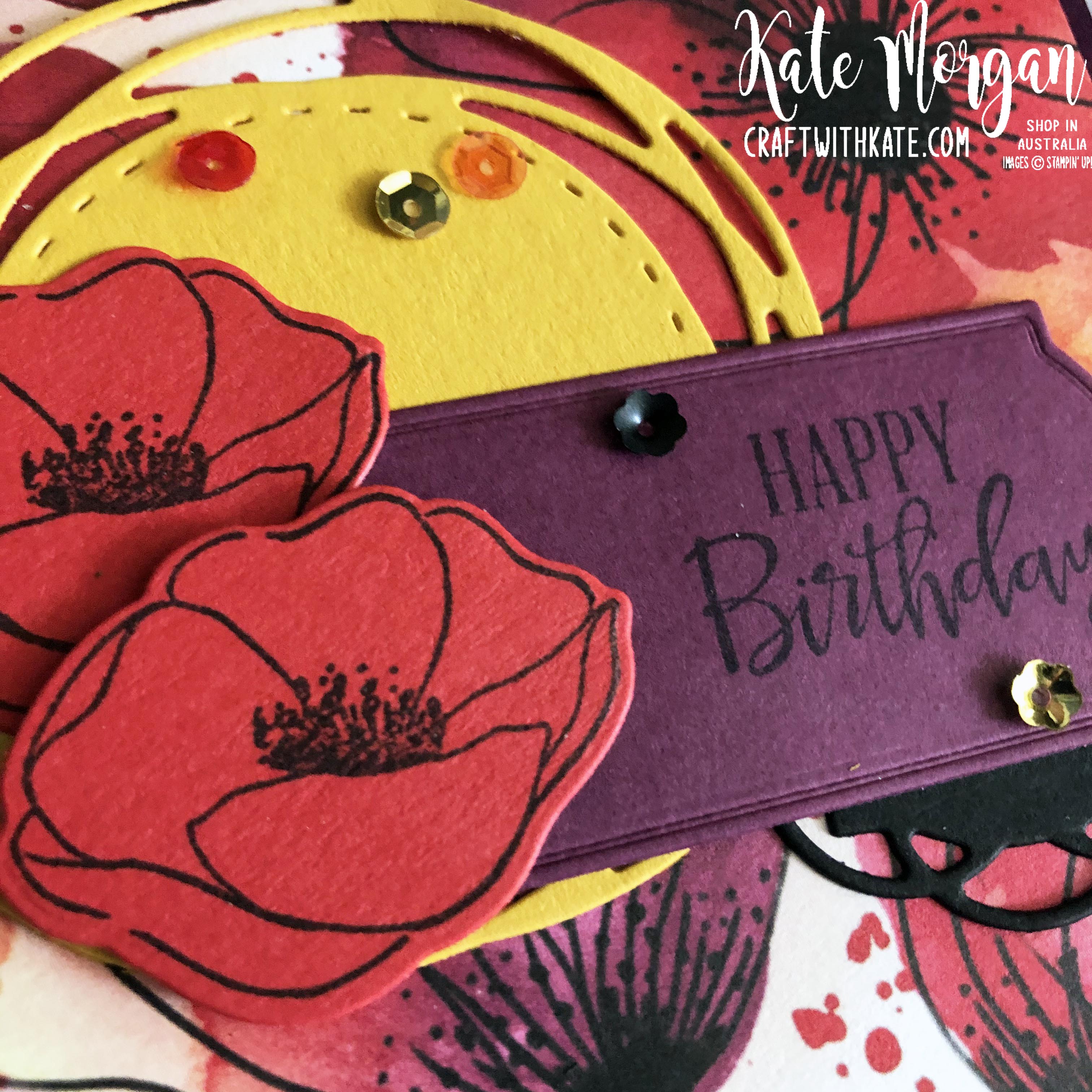 Peaceful Poppies Suite Stampin Up Mini 2020 by Kate Morgan Australia s