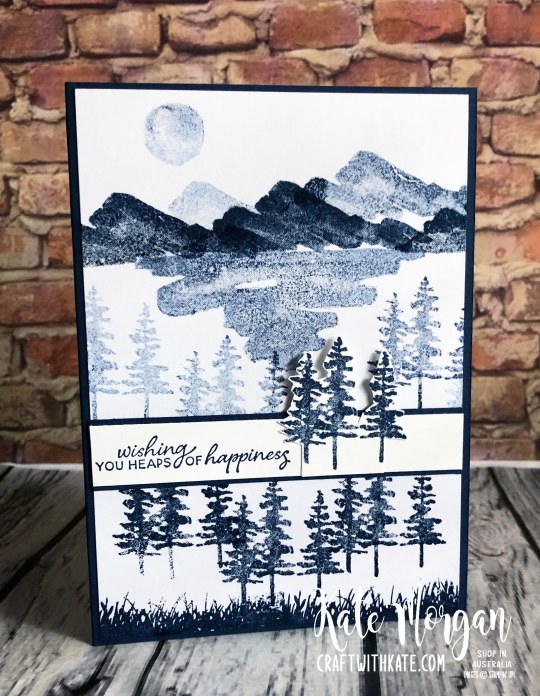 Waterfront Monochrome card Creative Showcase Stampin Up 2020 by Kate Morgan, Australia