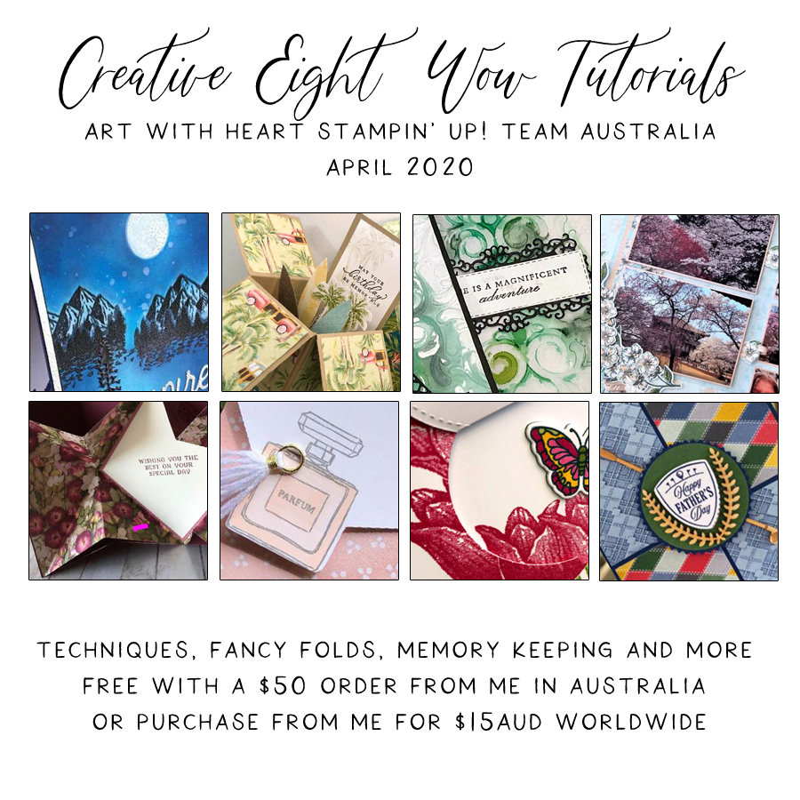 April 2020 Creative Eight Wow Tutorials by the AWHT