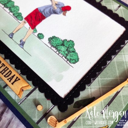Feminine Golf card 3 using Stampin Up Country Club Suite by Kate Morgan Australia 2020.